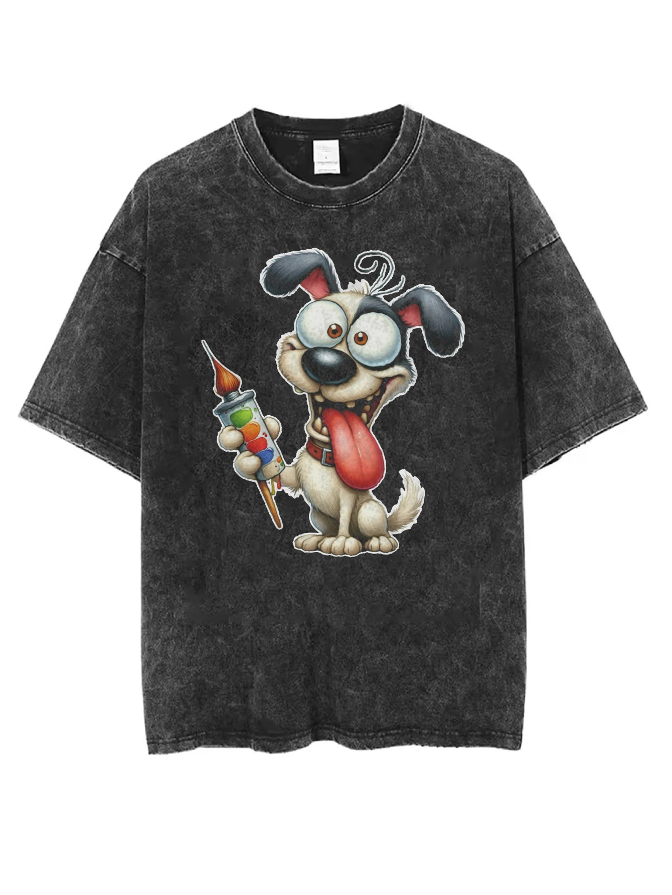 تي شيرت مريح مطبوع عليه الهالوين برقبة دائرية مغسول للنساء والرجال ملابس شتوية سوداء فضفاضة الأكثر مبيعًا ملابس غير رسمية مطبوعة