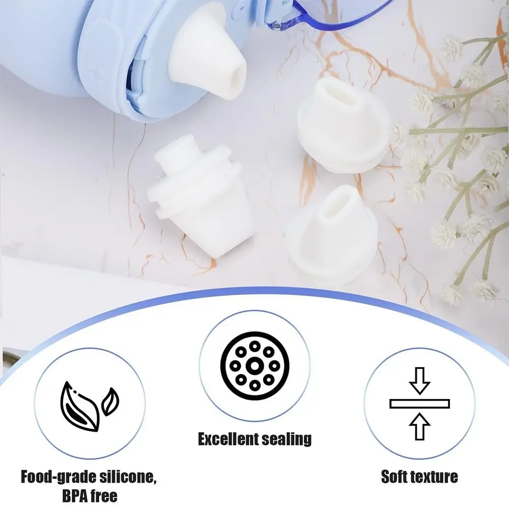 2pcs Bite Valve Replacement Water Bottle Silicone Mouthpiece Silicone Cap Lid Spout for Ello Cooper 18/22/40oz Accessories Parts