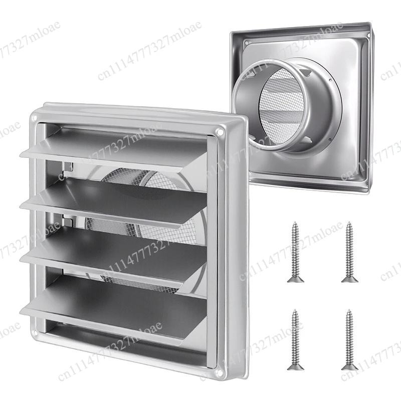 4/5/6 inch dryer round out trend cover outdoor grille louver cover exterior wall stainless steel hood vent
