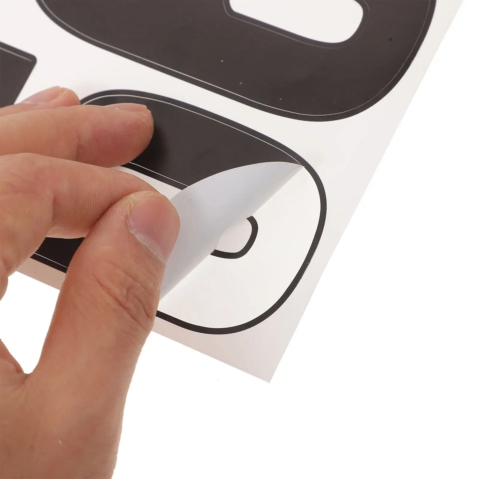 6 Sheets 4 Inch Digital Stickers Number Decals for Mailbox Trash Can Address Board Self Adhesive Waterproof Outdoor Use