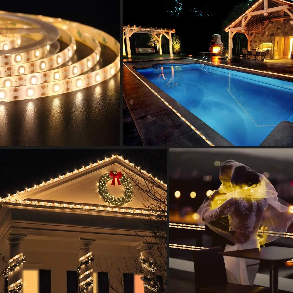 Solar LED Light Strip IP65 Waterproof 3/5m Light Strip Suitable for Outdoor Garden Lawn Party Decoration LED Light