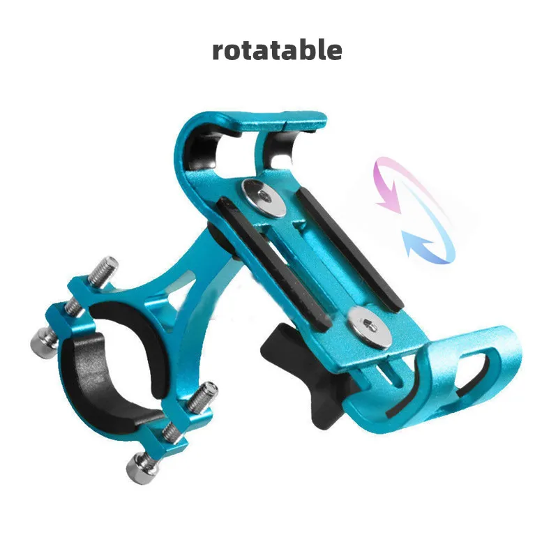 360 ° Drehen Metall Motorrad Fahrrad Telefon Halter Anti-rutsch Halterung GPS Navigation Clip Universal Fahrrad Ständer für Alle Smartphones