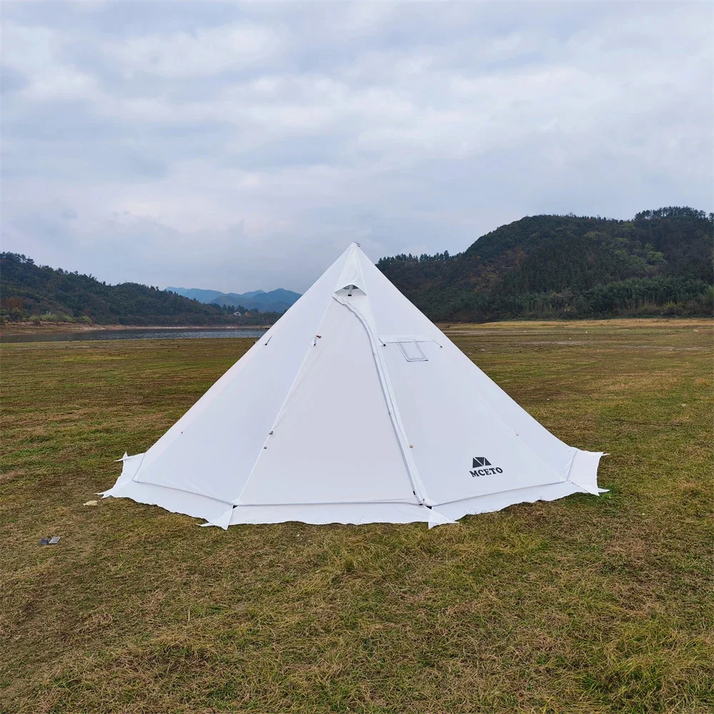 Tipi-耐火ストーブ付きテント,家族チーム用テント,屋外バックパッキング,キャンプ,ハイキング,ジャック,5〜8人用