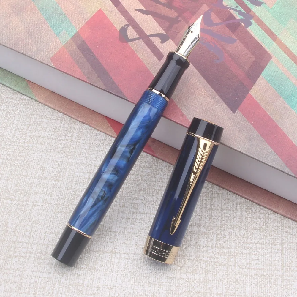

JINHAO 100 Centennial Starry Sky Resin Fountain Pen Premium No.5 EF/F/M Nib for Smooth WritingLuxury Business Office Supplies