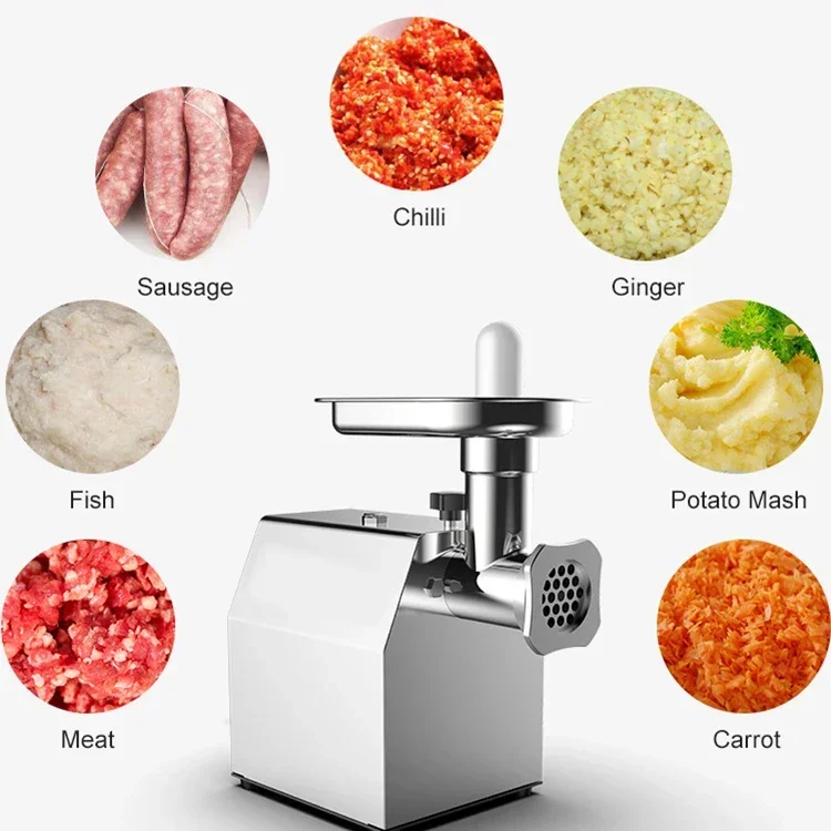 Commercial Meat Grinder Vegetable and Fruit Chopper Minced Meat Processor