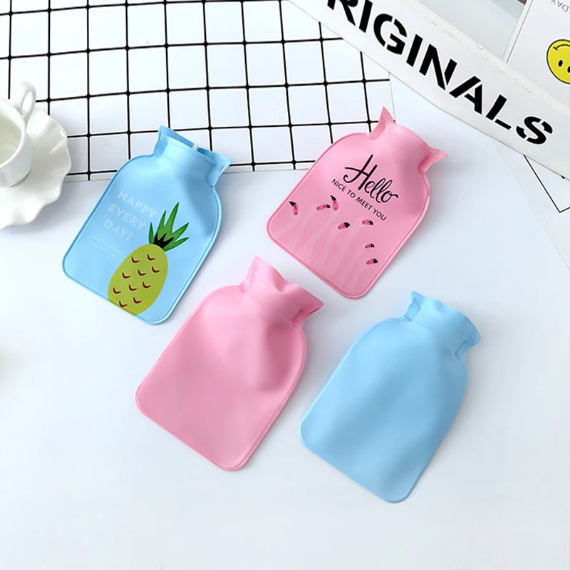 1~10PCS Random Color Cute Cartoon Hot Water Bottle Portable Hot Water Thermal Bag Water-filling Hot-water Bag Warming Product