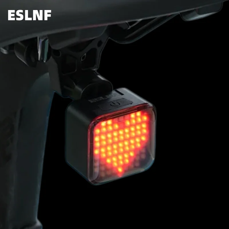MTB Bike Tail Light Intelligent Automatic Brake Sensor Light IPX6 Waterproof USB Charging Installable Bicycle Rear Light