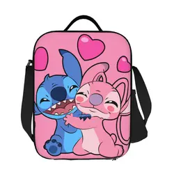 Custom Stitch With Angel Love Lunch Box for Women Leakproof Thermal Cooler Food Insulated Lunch Bag School Children Student