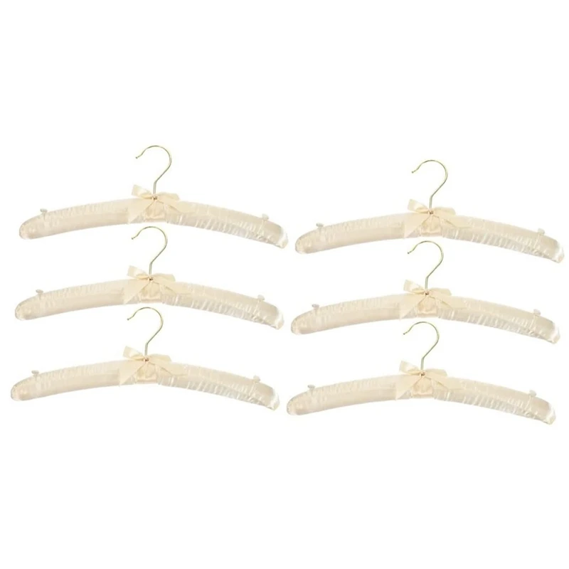 

10 Pcs Non-Slip Hanger White Hangers Sweater Hangers Skirt Hangers Padded Hangers For Women Clothing Foam Coat Hanger