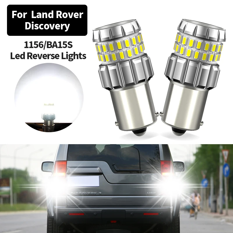 2PCS Canbus LED Backup Light Bulb Reverse Lamp P21W BA15S 7506 1156 No Error For Land Rover Discovery 1995-2004 Car accessories