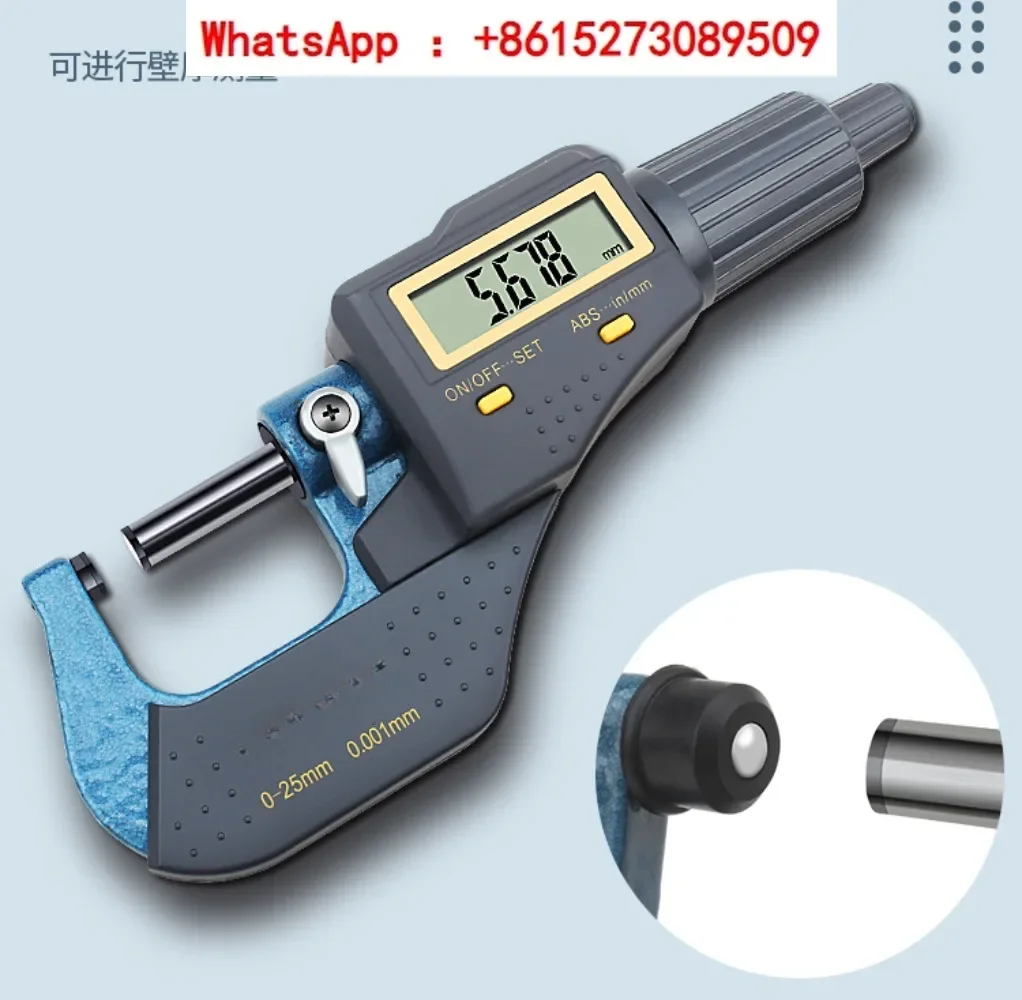 

Digital Micrometer High Precision Outer Diameter Micrometer with Digital Spiral Micrometer Caliper 0-25mm