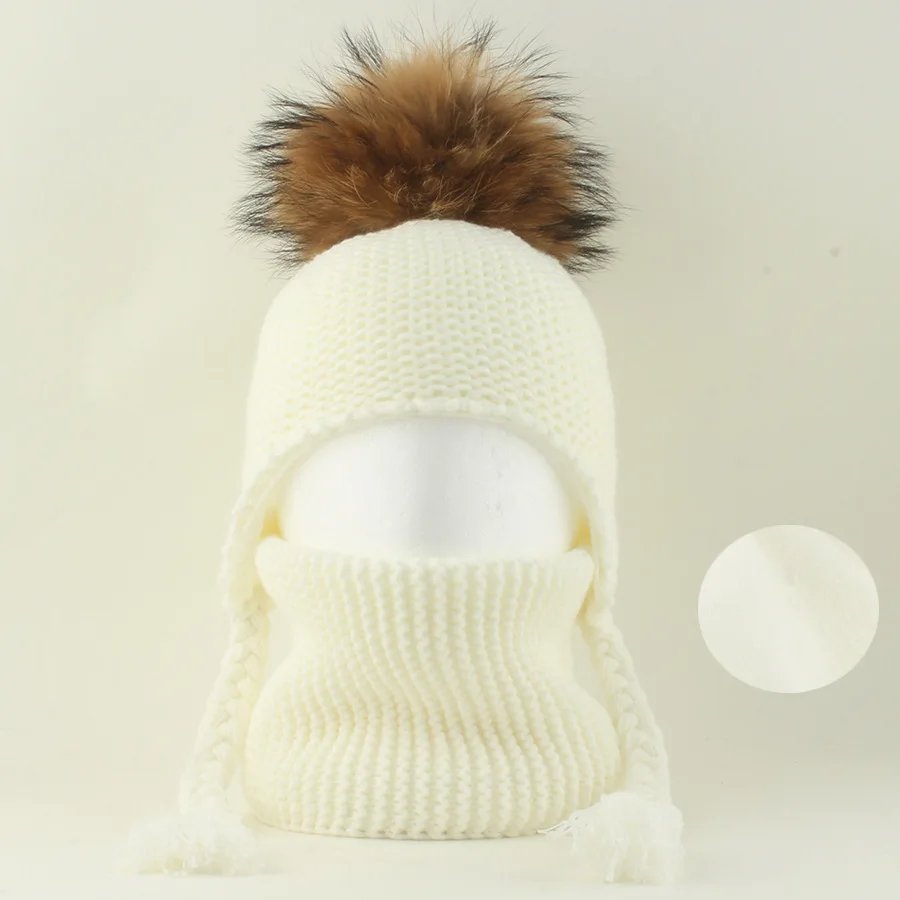 

Кепка на голову Hugger Toque, чулки, часы, детская натуральная меховая шапка, шарф, осень-зима, флисовая теплая шапка для мальчиков и девочек, 2 м70