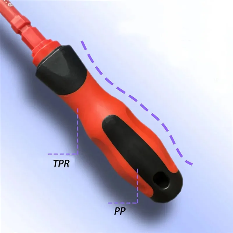 

A53Q-Electrician Multifunctional Insulated Screwdriver Set Pressure-Resistant Cross And Flat Head Screwdriver 15-In-1 Screwdrive