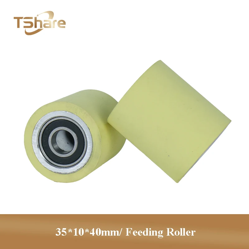 عجلة مطاطية لماكينة تطويق الحواف ، أسطوانة التغذية ، مواد جيدة ، 35*10*40 ، 2 #1