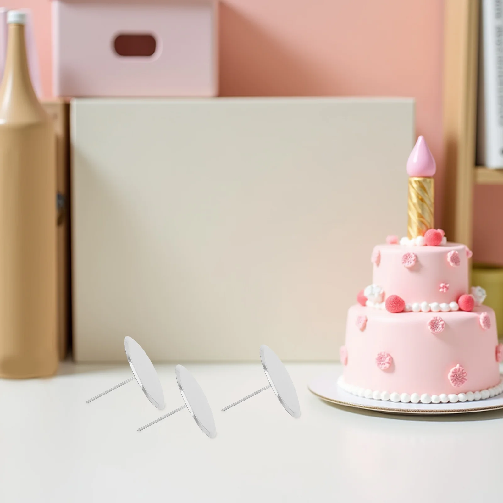 6 قطعة كعكة من الفولاذ المقاوم للصدأ زهرة الأظافر أدوات الخبز القابلة لإعادة الاستخدام لتجليد الورود الأنابيب المعجنات مسمار مجموعة زهرة معدنية مسمار كب كيك