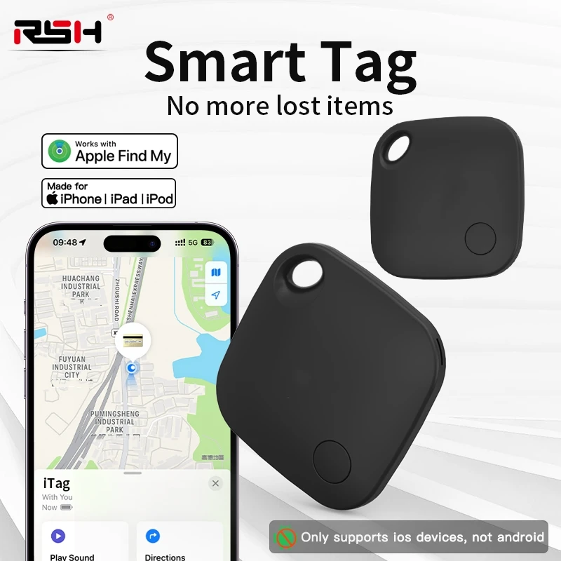 Bluetooth Smart Air Tag Low Power Smart Super Slim For Apple Find My Smart Tag Tracker Locator Finder for Keys Wallet Card Bags