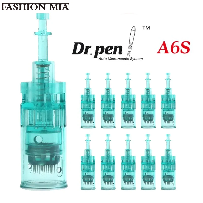 Cartucho de agulha descartável Derma Pen, Baioneta Microneedling, Cabeça de substituição Dr Pen A6S, 11 16 36 42 Nano, 5Pcs