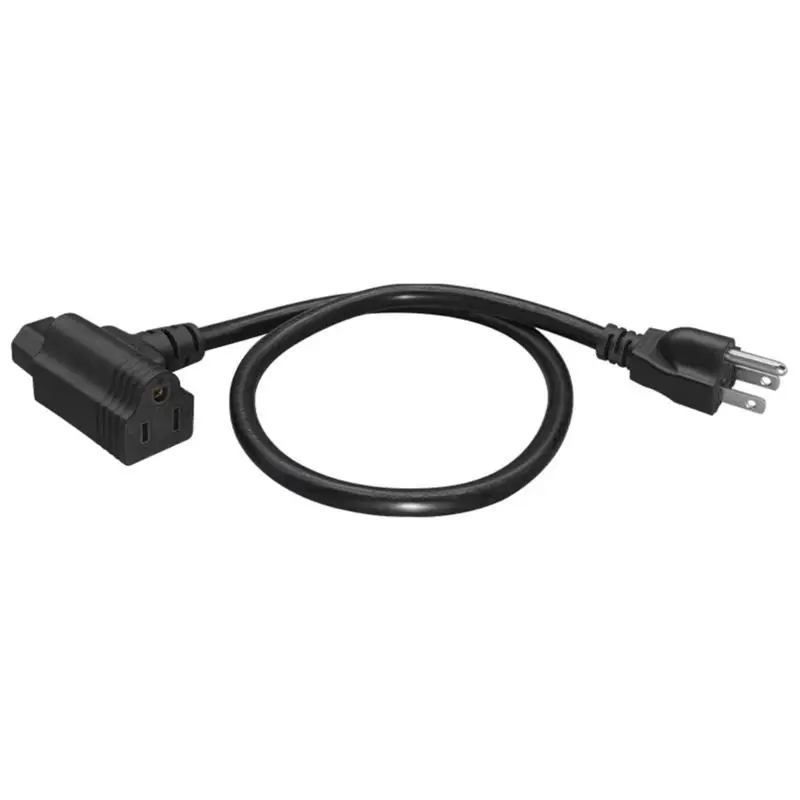 652F High Capacity Designs Power Distribution Cord 2ft NEMA 15P Male to C13 IEC320 and Back Mounted Receptacle Daily Use