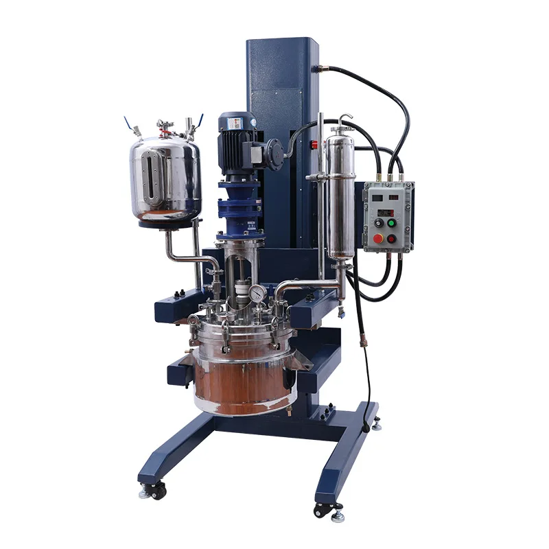20L stainless steel reactor, electric lifting liquid mixing tank, explosion-proof double-layer scraped wall reactor