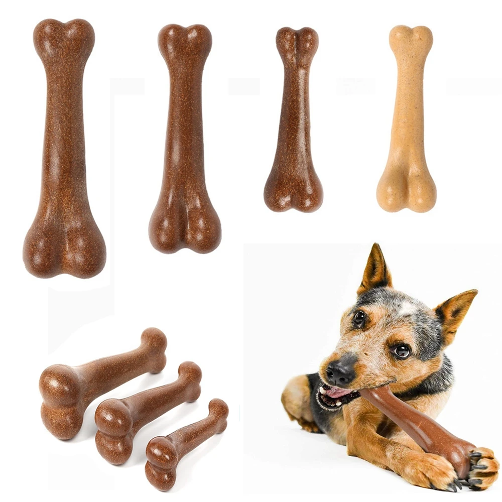 Dog Chew Toy Dog Bone Puppy Teeth Cleaning Tools Bacon Beef Flavor Large Dogs Traiining Toys Pet Supplies