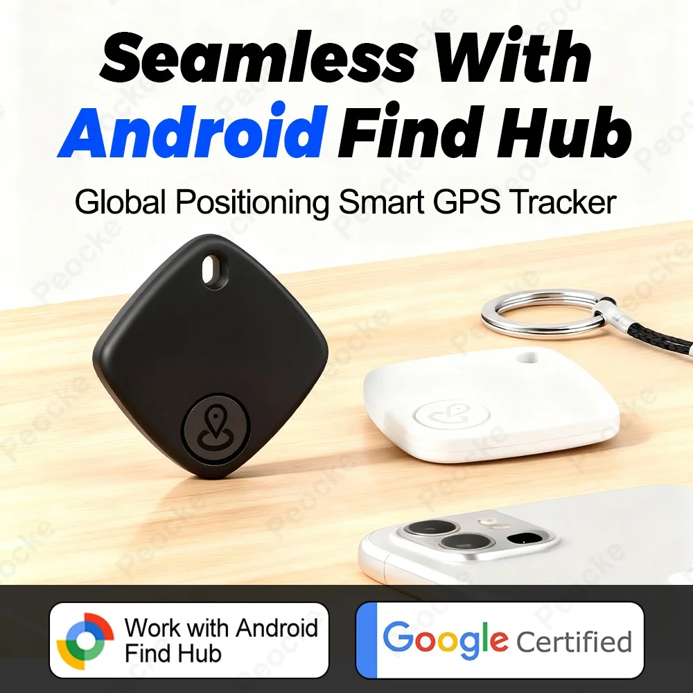Android スマートタグ GPS トラッカー グローバルロケーター Bluetooth 紛失防止リマインダーデバイス Google Find Hub 荷物車のキー探知機用