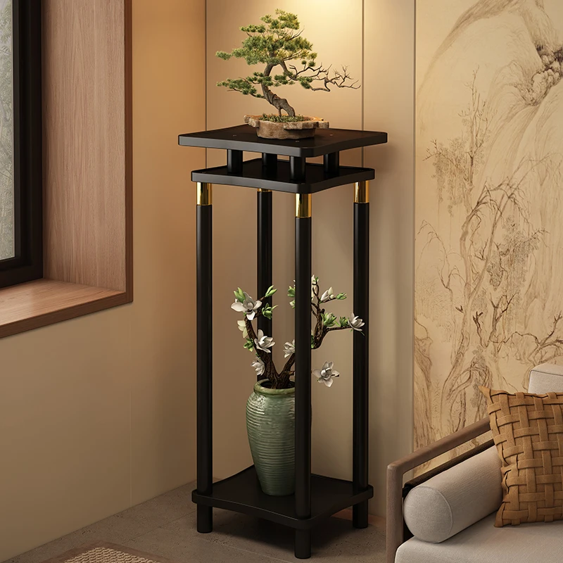 

Chinese-style flower rack, living room floor-to-ceiling rack, balcony 2025 new multi-layer solid wood flower table