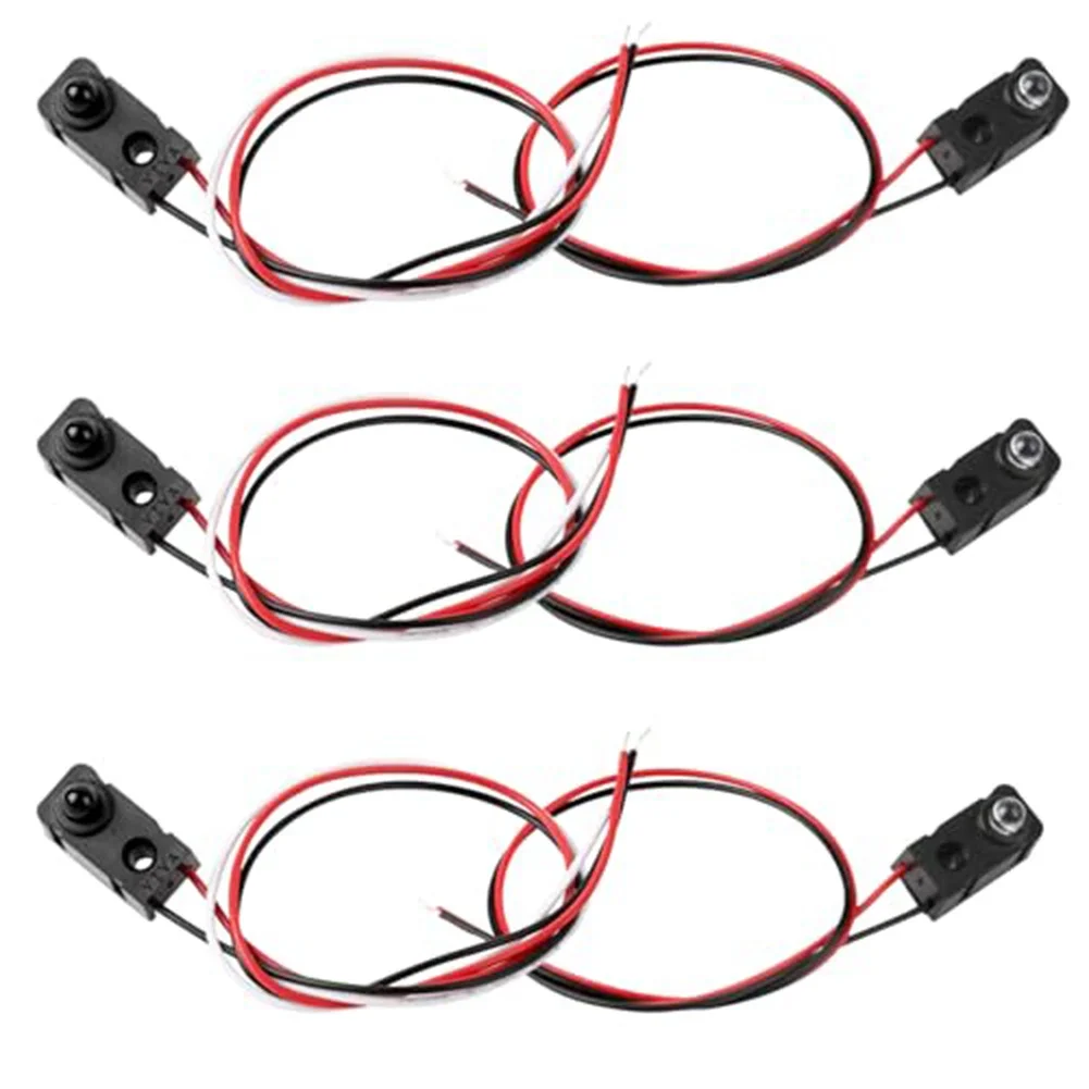 4Pairs IR Break Beam Sensor 3mm LED Counting Module Photoelectric Switch 5V DC For DIY Automation Projects Obstacle Detection