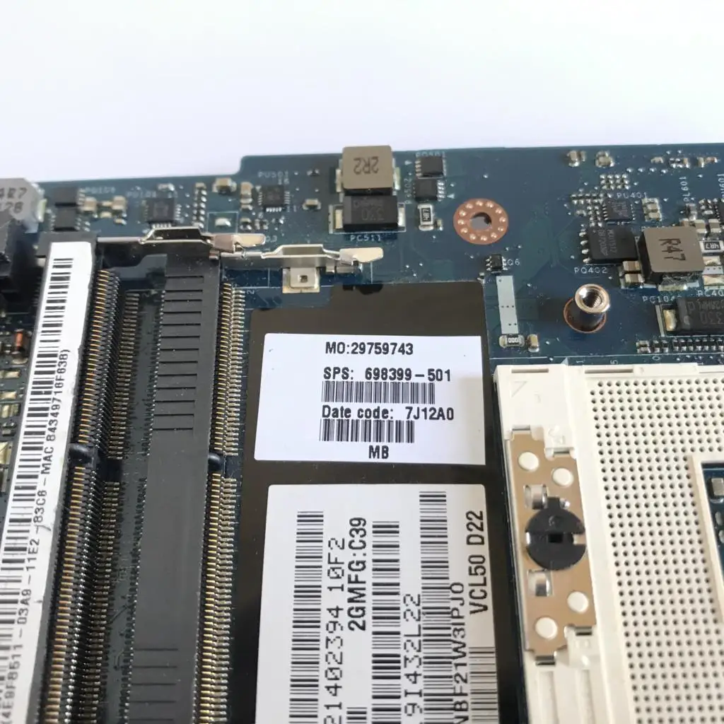 Imagem -06 - para hp Pavilion M61000 Laptop Motherboard Qcl50 La8711p 698399001 686930-001 Hm76 Ddr3 Hd7670m 2gb