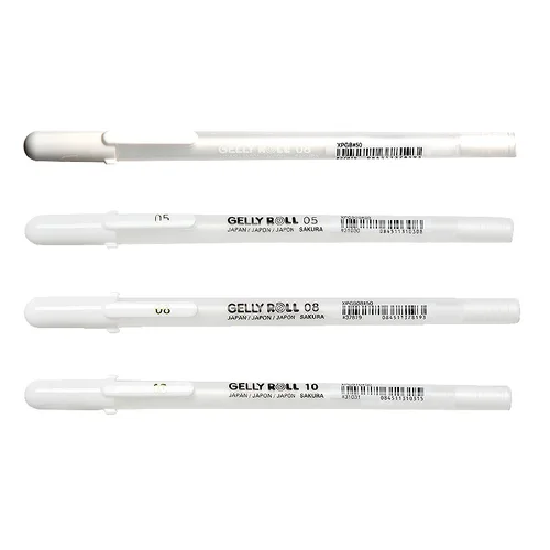 Imagen 2 del producto Bolígrafos de Gel Sakura Gelly Roll, 3/5 Uds., bolígrafo clásico para resaltar, bolígrafos de tinta de Gel, marcadores de bocetos resaltados de color blanco brillante