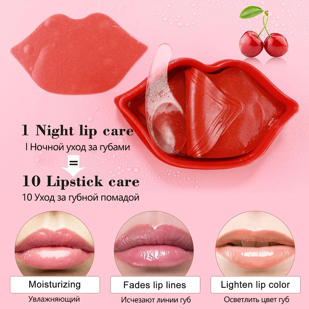 Vitamin C Moisturizing Skincare Lip Mask Reducing Lip Wrinkles Repair Skin Lip Patches Face Care Masks Recreate Sexy Lips image 3