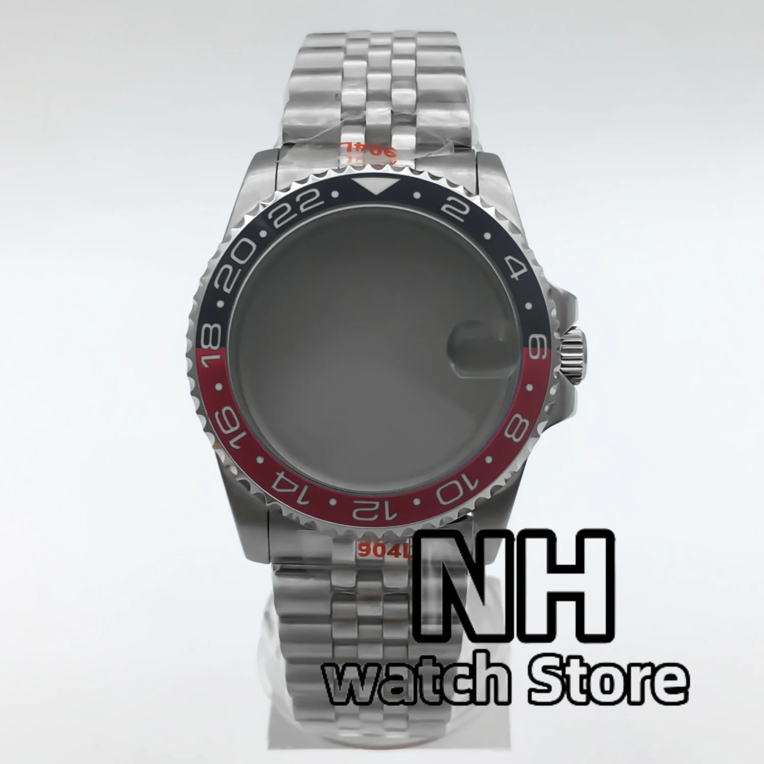 NH 36mm 38mm Diver Watch Case Stainless Bracelet Sapphire Glass For GMT SUB NH34 NH35 NH36 ETA2824 PT5000 Movement Slide Buckle
