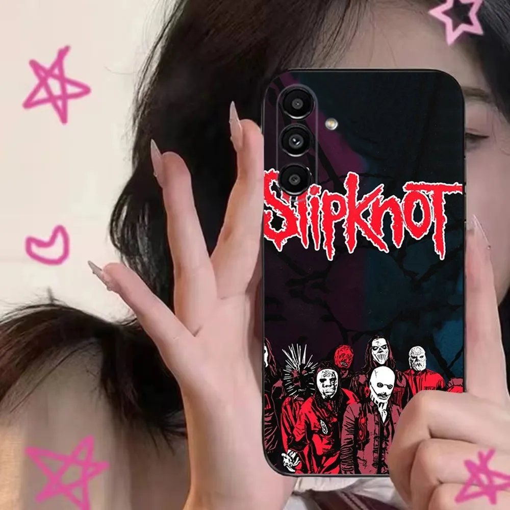 S-SlipknotS Rock Ban Phone Case For Samsung S24,S21,S22,S23,S30,Ultra,S20,Plus,Fe,Lite,Note,10,9,5G Black Soft Cover