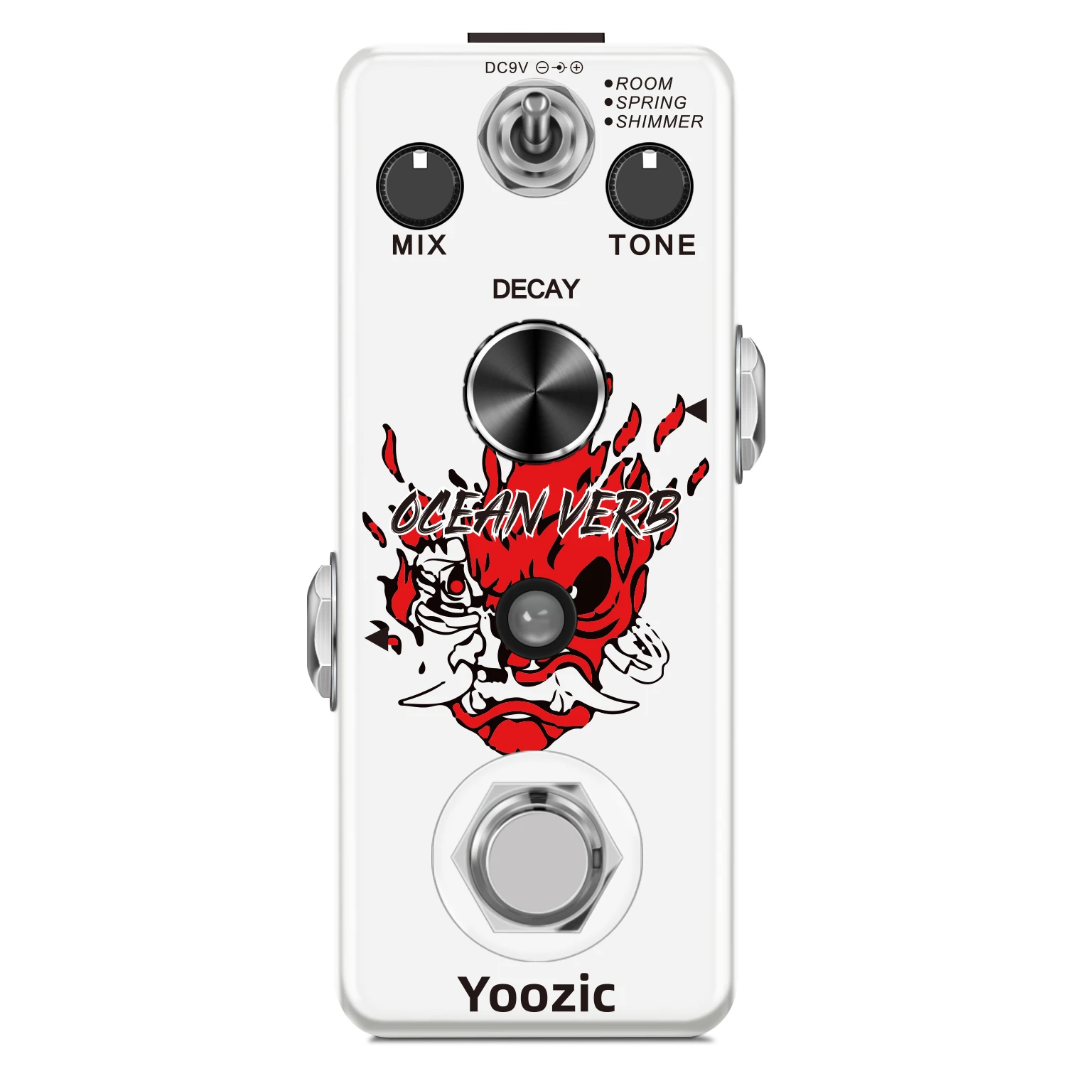 

YoozicLEF-3800 Digital Reverb Pedal Guitar Ocean Verb Pedals Room Spring Shimmer 3 Modes Wide Range With Storage Of Timbre Pedal