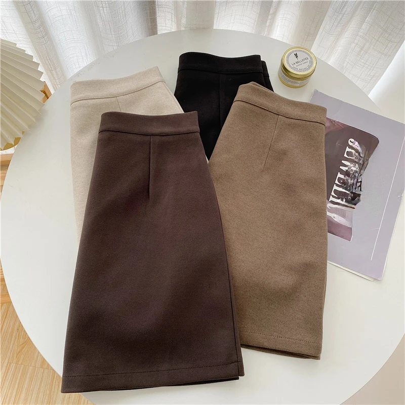 Skirts Women Pure A-line Sexy Prevalent Daily Minimalist Ulzzang Fall Basic Preppy Street Style BF Newest Above Knee Ins Clothes