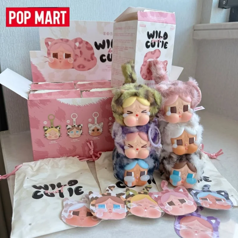 POPMART Crybaby Wild Bt Cutie Serie Blind Box Mysteriöse Actionfiguren Trendige Desktop-Dekoration Puppenspielzeug Geschenke für Sammler