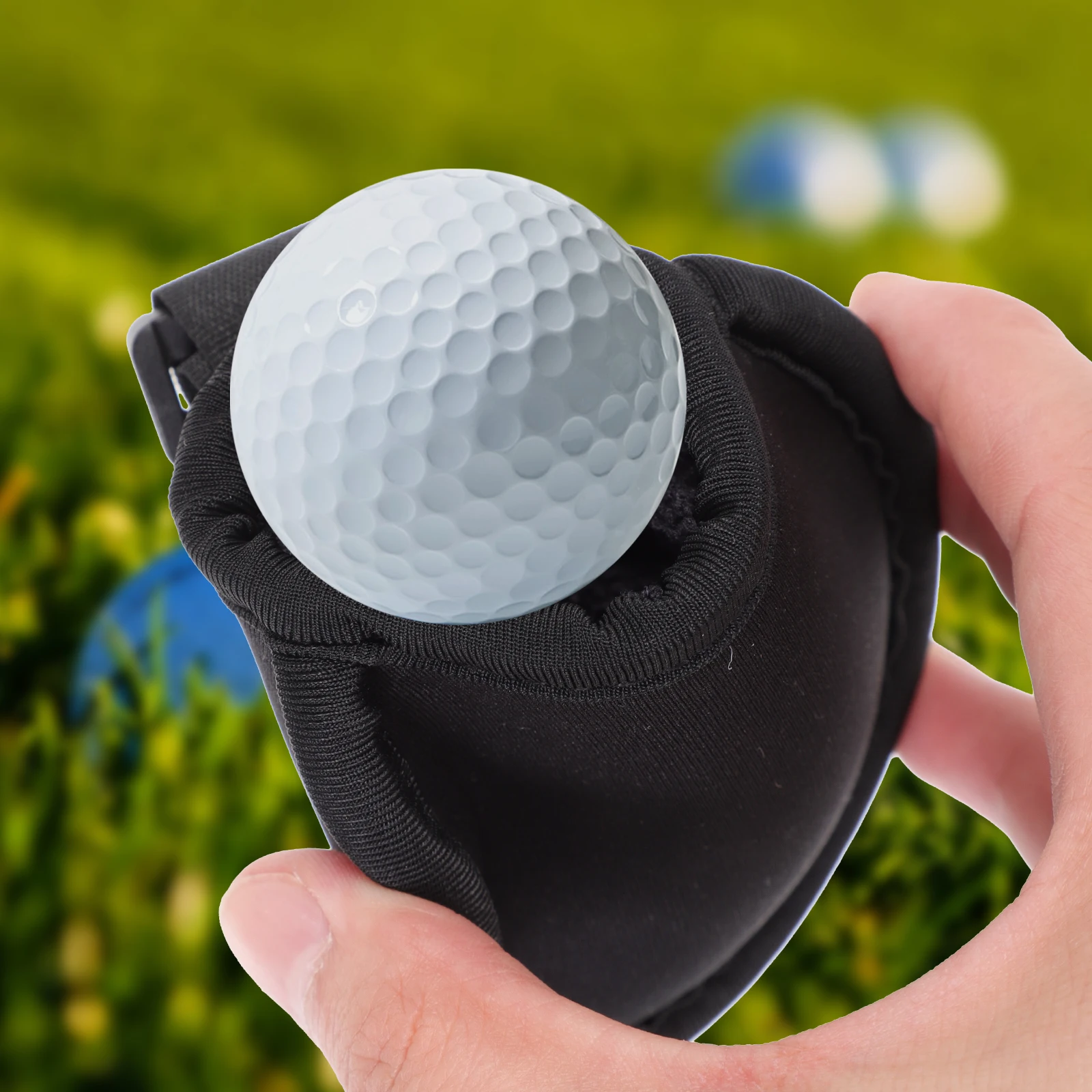 

1pc Golf Balls Protective Cover Premium Neoprene Portable Cleaning Bag Inner Layer Storing Protecting Golfs Bag Practical