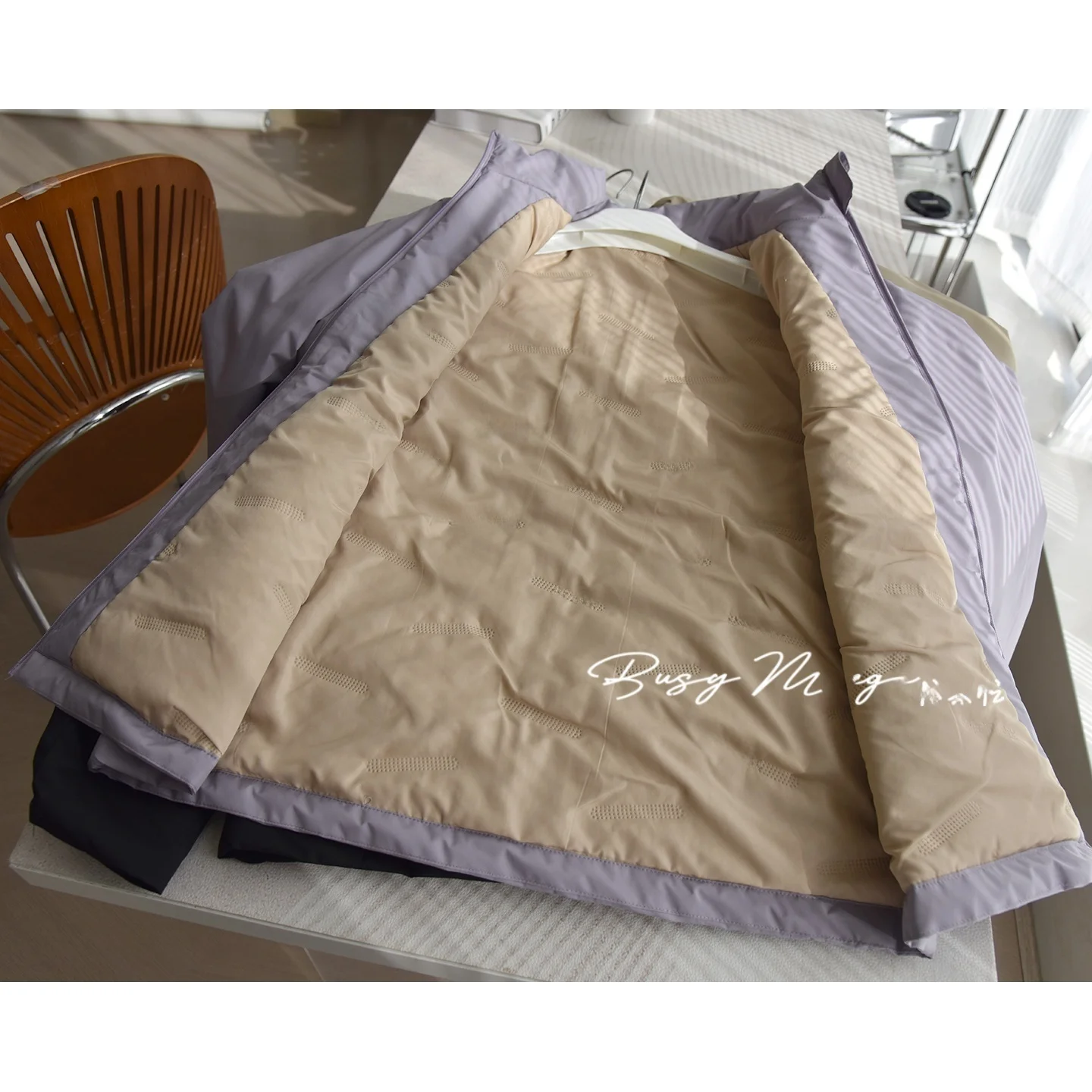 Entiale invernale Bla Tech Wool Air Fce Jaet Zero Prure Wool Air Fce Pendolarismo Versatile Top Coat Capispalla da donna