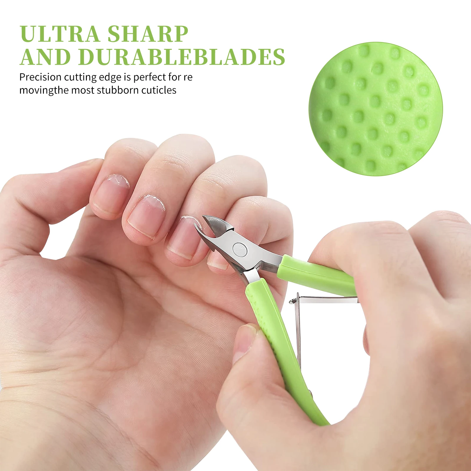 

Ультра острые маникюрные силиконовые ножницы для кутикулы, красочные нескользящие ручки, ногти на ногах, экономичные маникюрные инструменты