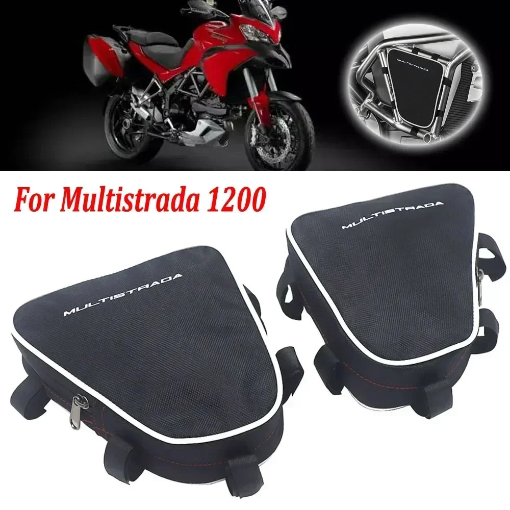 Motorcycle Frame Crash Bars Waterproof Bag Repair Tool Placement Bag For Ducati Multistrada 1200 Multistrada1200