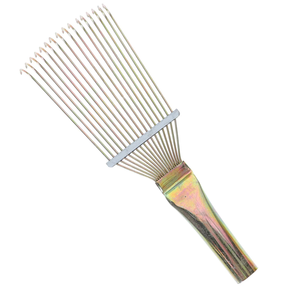 

Wool Horse Comb Grooming Rake Livestock Hair Steel Tools Durable Lightweight Portable Smooth Handle Metal Comb Tooth Comfortable