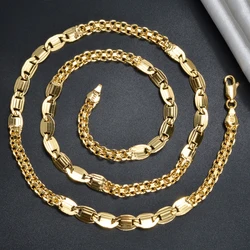 Sunny Jewelry Hip Hop Chain Necklace for Men Women Basic Punk Copper Long Lock Choker Chain Necklace Party Fashion Jewelry Gifts