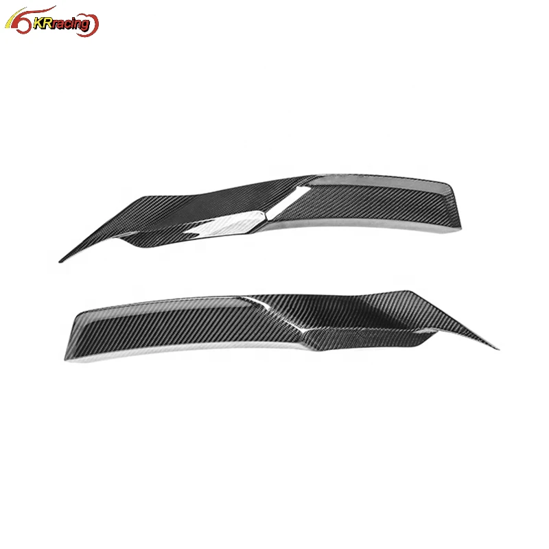 

PT Style Dry Glossy Carbon Fiber Rear Bumper Canards For Lambo Huracan EVO 2019-2021