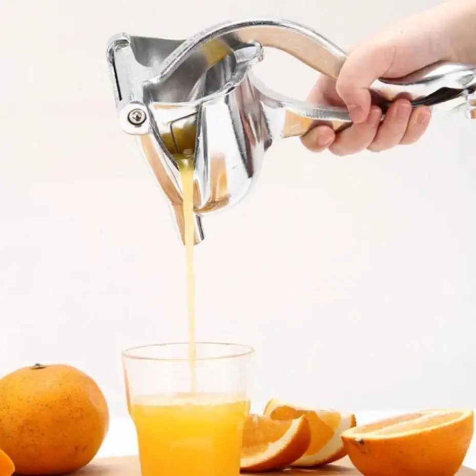 Portable Fruit Vegetable Manual Juice Squeezer Aluminum Alloy Hand Pressure Juicers Orange Lemon Juice Household Kitchen Tools