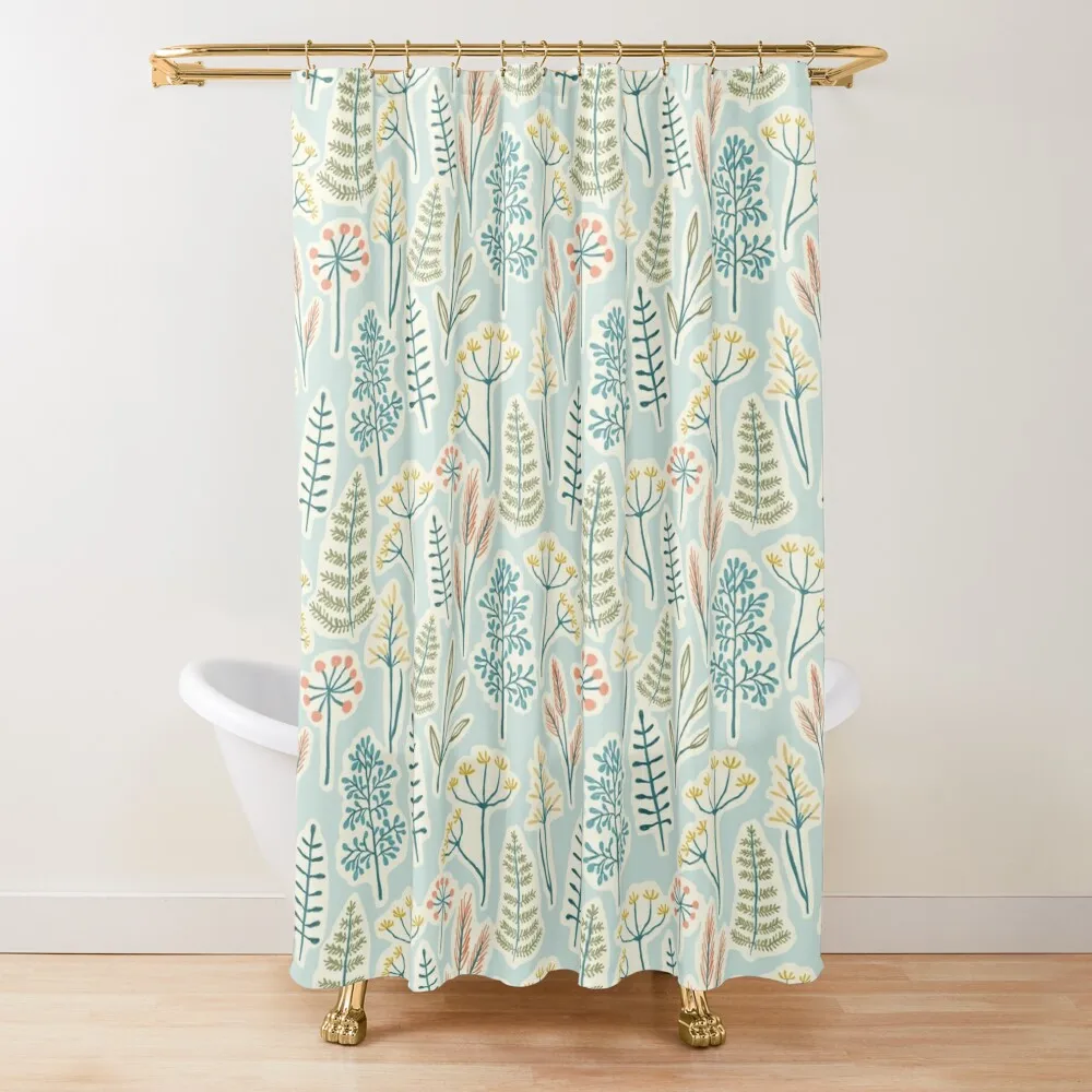 

Grassy meadow Shower Curtain Anti-Mold Waterproof Shower Washable Waterproof Fabric Shower In The Bathroom Curtain