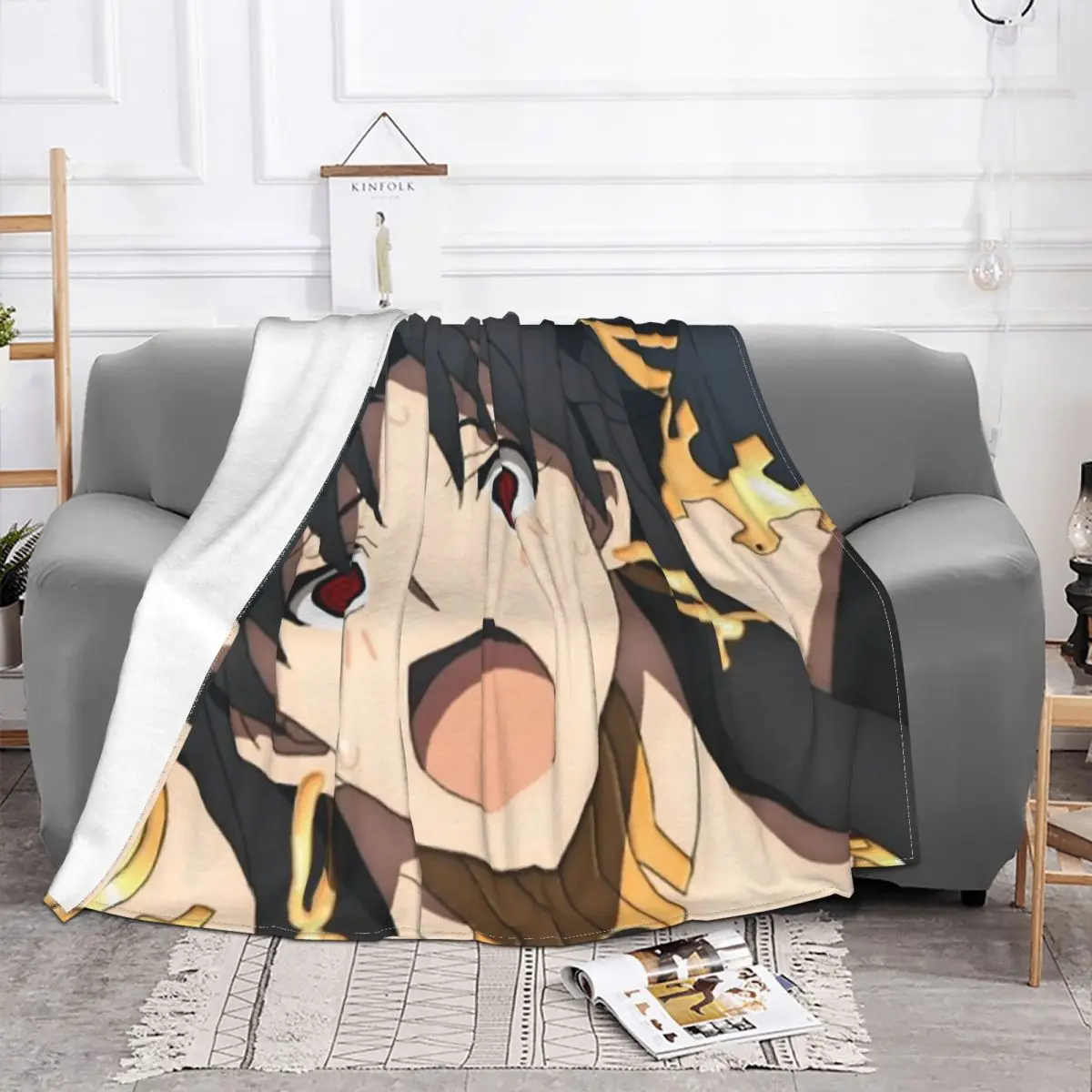 Ishtar Blanket Fate Grand Order Shielder Card Game Fleece Velvet Lightweight Plaid Throw Blankets For Office Plush Thin Quilt