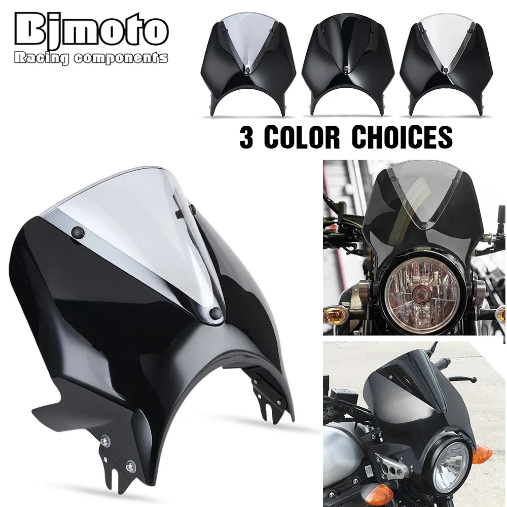 

XSR700 Windshield Windscreen for Yamaha XSR700 XSR900 XSR 700 900 2018-2020 Wind Screen Shield Airflow Deflectors