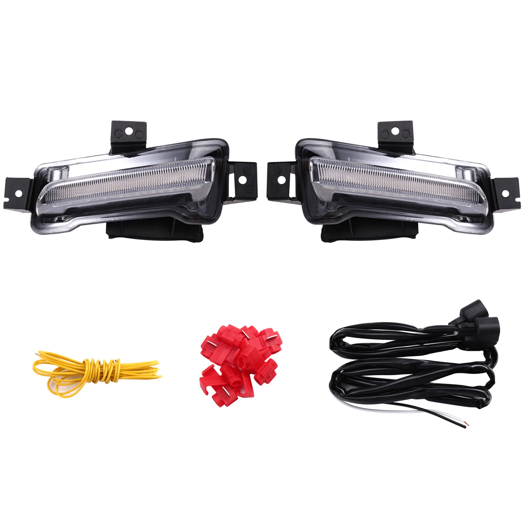 

White Daytime Running Light Yellow Turn Signal Fog Lights For Chevy Camaro ZL1 RS 1LT 2016 2017 2018 2019