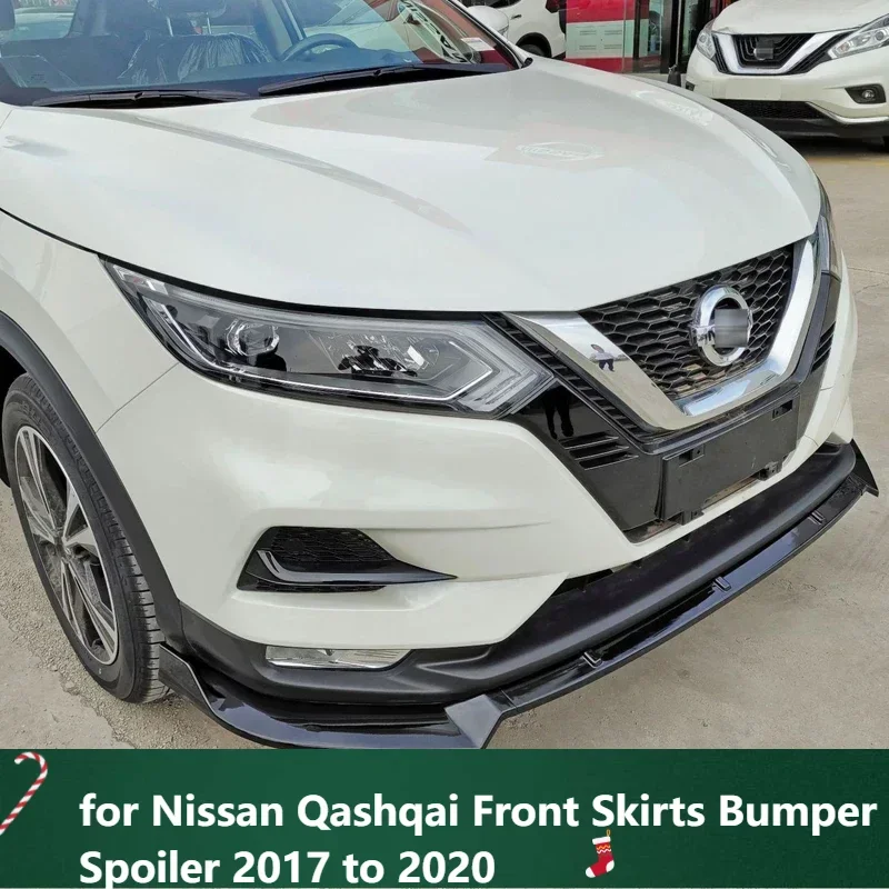 

New！ Carbon Paint Splitter for Nissan Qashqai Front Skirts Bumper Spoiler 2017 to 2020 Body Kit Accessories