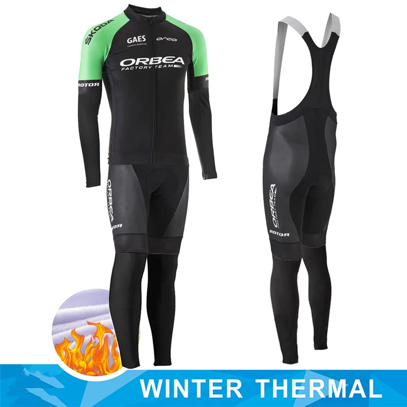 

ORBEA Men's Cycling Suit Winter Thermal Fleece Jersey Biking Clothes Ciclismo Hombre Man Maillot Termal Clothing Jackets Set Mtb