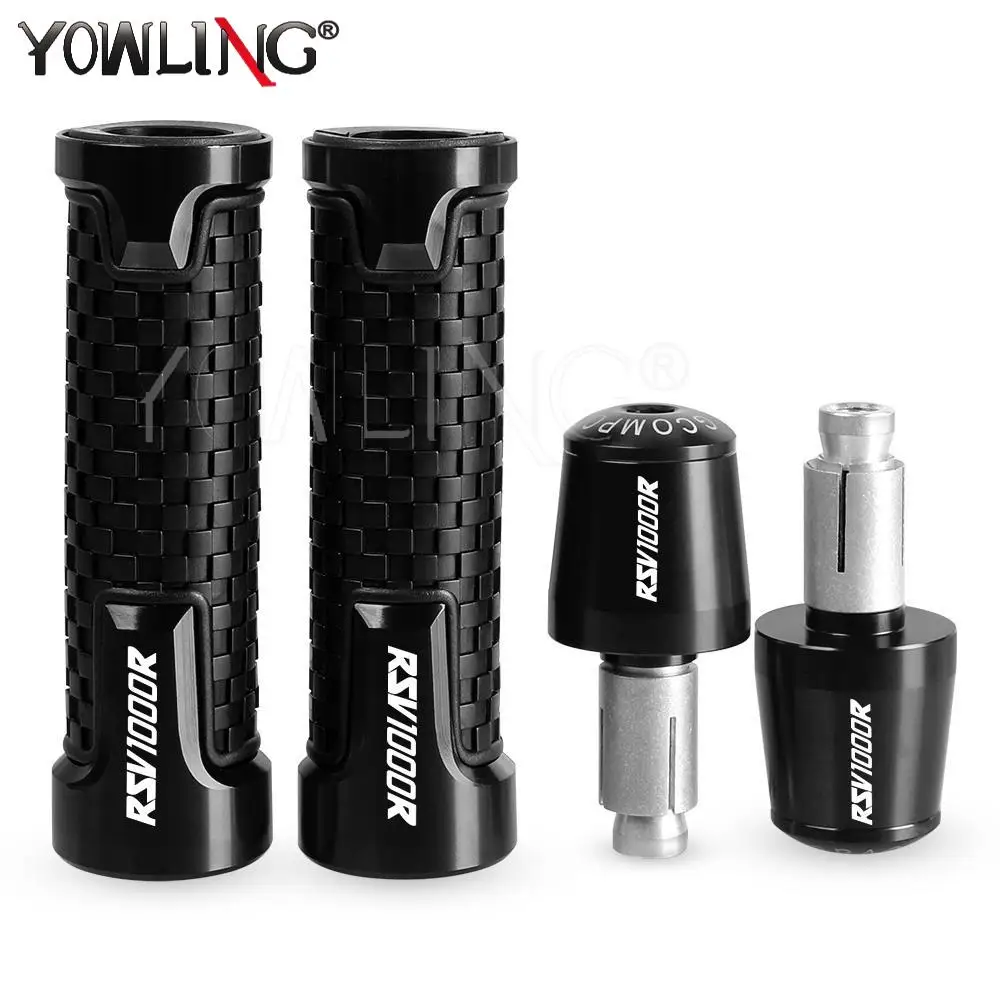 

7/8" 22MM Motorcycle Accessories Handlebar Hand Grips Handle Bar End Cap For Aprilia RSV1000R RSV 1000 R TUONO Factory 2006-2010